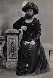 Les Monstres, die bärtige Frau. Fotografie, späte 19. Jahrhundert, Paris. Sammlung Selva.