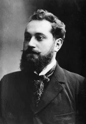 Porträt von Albert Guillaume (1873-1942), französischer Maler, Illustrator und Karikaturist.