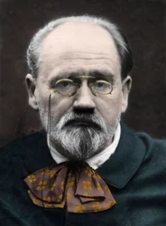 Porträt von Emile Zola 1890er Jahre.