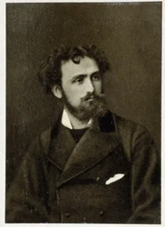 Porträt von Eugène Delacroix (1798 - 1863) im Jahr 1854