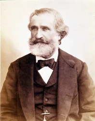 Porträt von Giuseppe Verdi um 1870. Museo della Scala von Mailand