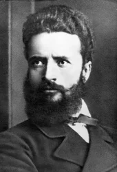 Porträt von Christo Botew, bulgarischer Dichter und Journalist, auch bekannt als Revolutionär und Nationalheld