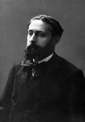 Porträt von Jose Maria (Jose-Maria) de Heredia (1842-1905), französischer Dichter kubanischer Herkunft.