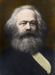 Porträt von Karl Marx (1818-1883) 1878