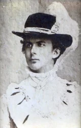 Porträt von Ludwig II. von Bayern mit Hut