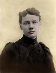 Porträt von Nellie Bly (Elizabeth Jane Cochrane) 1864-1922, amerikanische Journalistin