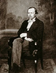 Porträt des russischen Schriftstellers Fjodor Dostojewski