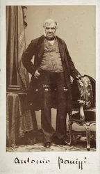 Porträt von Senator Antonio Panizzi (1797-1879), Direktor der Bibliothek des British Museum