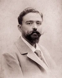 Porträt des Komponisten und Pianisten Isaac Albeniz (1860-1909) im Alter von 35 Jahren