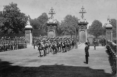 Diamantjubiläumsprozession von Königin Victoria, 22. Juni 1897 (s/w Foto)