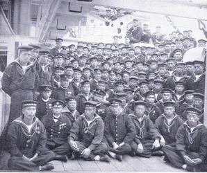 Die Besatzung der Asama, Illustration aus 