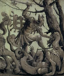 Der heilige Georg kämpft gegen den Drachen, ca. 1520