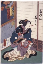 Nakamura Shikan in der Rolle des Fuchses Kuzunoha (Kuzunoha Kitsune)