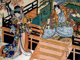 Shiki no Nagame Maru-ni-I no Toshi, Toshi-Schauspieler, Szene aus Die vier Jahreszeiten