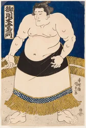 Porträt des Sumo-Ringers Goyogi Kumoemon