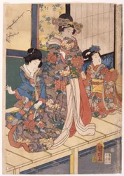 Frühlingsfarben: Löwentanz in einer Villa (Shunshoku Yakata No Shishi-Mai)