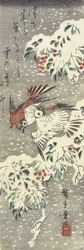 (Himmlischer Bambus und Spatzen im Schnee), 1830-1858