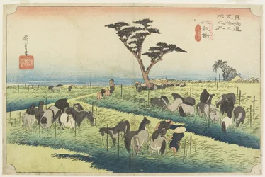 April-Pferdemarkt, Chiryu_, ca. 1833