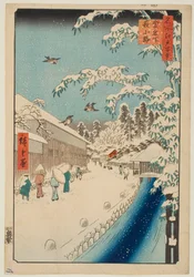 Atagoshita und die Yabu-Straße, aus der Serie „Hundert berühmte Ansichten von Edo“