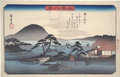 Herbstmond bei Seto, aus der Serie Acht Ansichten von Kanazawa