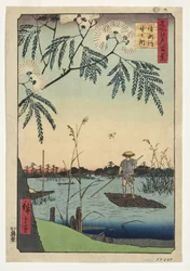 Ayase-Fluss und Kanegafuchi, 1857