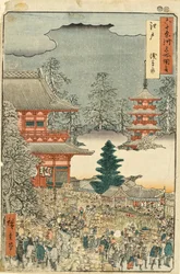 Edo, Jahrmarkt in Asakusa