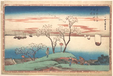 Abendliche Kirschblüte auf dem Gotenyama