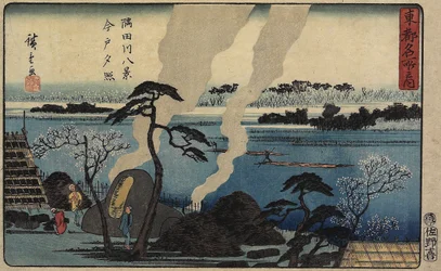 Abendglühen in Imado, ca. 1840-1842
