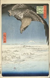 Fukagawa Susaki und Jumantsubo, Nr. 107 aus Einhundert berühmte Ansichten von Edo, 1857