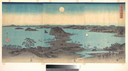 Vollmond bei Kanazawa, Provinz Musashi