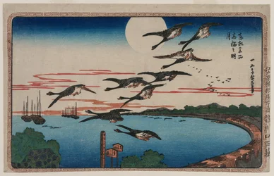 Vollmond über Takanawa, aus der Serie Berühmte Orte in der östlichen Hauptstadt