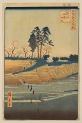 Gotenyama in Shinagawa, aus der Serie „Hundert berühmte Ansichten von Edo“