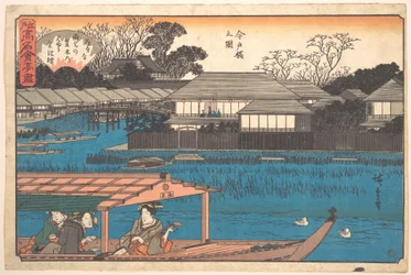 Ansicht der Imado-Brücke (Tama-Sho)