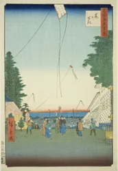 Kasumigaseki, aus der Serie "Hundert berühmte Ansichten von Edo (Meisho Edo hyakkei)"
