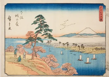 Konodai in der Provinz Shimosa, aus der Serie "Sechsunddreißig Ansichten des Berges Fuji"
