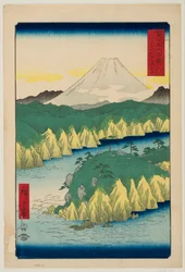 See bei Hakone, aus der Serie „36 Ansichten des Berges Fuji“