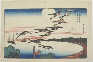 Mondlicht in Takanawa, ca. 1831