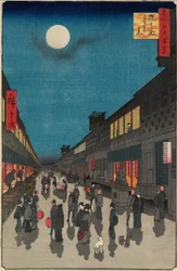 Nächtliche Ansicht von Saruwakamachi