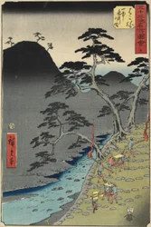 Nr.11 Fluss im Hakone-Gebirge bei Nacht, Juli 1855