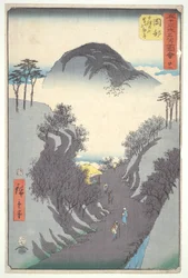 Okabe, Gebirgspass, aus der Serie Dreiundfünfzig Stationen des Tokaido
