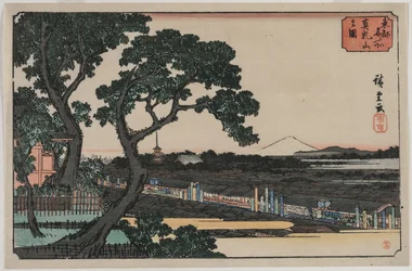 Bild von Matsuchiyama, aus der Serie Berühmte Orte in der östlichen Hauptstadt