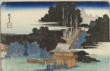 Pilger am Fudō-Schrein in Meguro