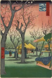 Pflaumengarten in Kamata, Februar 1857