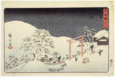 Seki, aus Reisho Tokaido, 1850