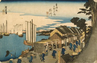 Shinagawa: Abreise eines Daimyō