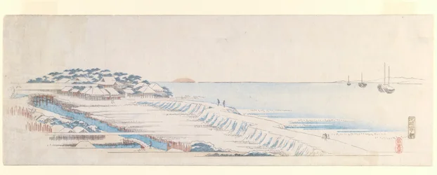 Schneemorgen in Susaki, aus dem Briefbogen-Set, ca. 1839-40