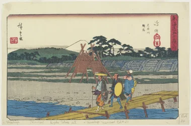 Suruga-Ufer des O_i-Flusses bei Shimada, 1841-1842