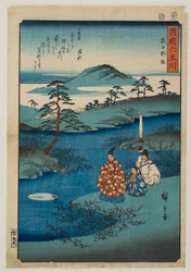 Der Juwelenfluss Noji in der Provinz Ōmi, aus der Serie „Sechs Juwelenflüsse in verschiedenen Provinzen“