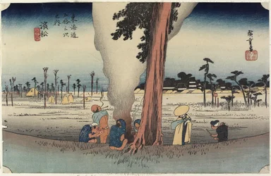 Winterszene, Hamamatsu, um 1833