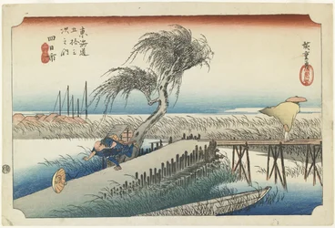 Yokkaichi – Mie Fluss, ca. 1833